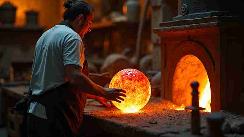 The Art of Glassblowing: A Blend of History, Creativity, and Innovation, Concept art for illustrative purpose, tags: die - Monok